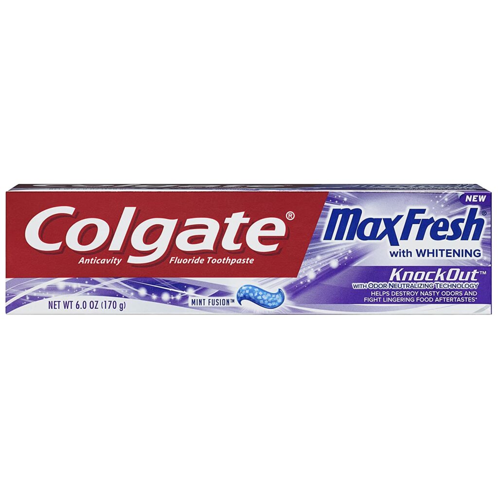 Colgate Max Fresh With Whitening Knockout Toothpaste 6oz Jollys