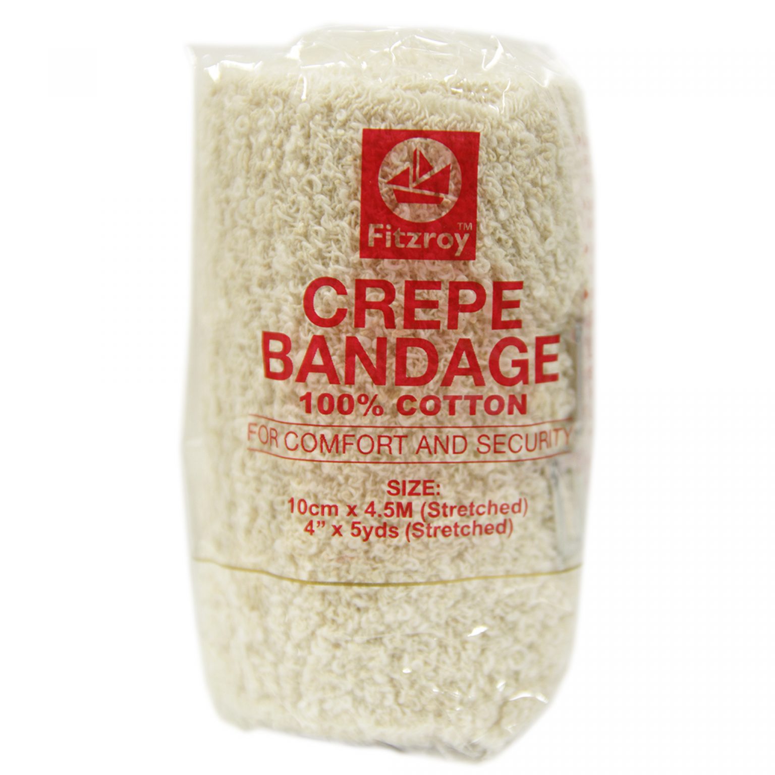 Fitzroy Crepe Bandage 10cm x 4.5m Jollys Pharmacy Online Store