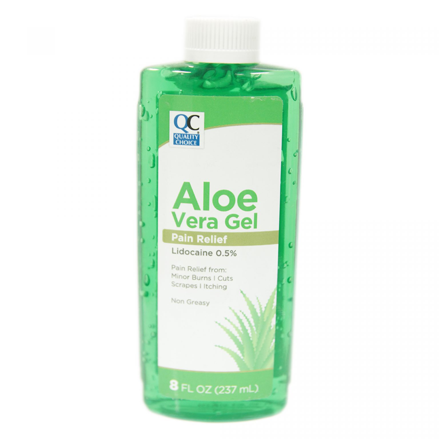 Quality Choice Aloe Vera Gel With Lidocaine 0.5 8oz Jollys Pharmacy