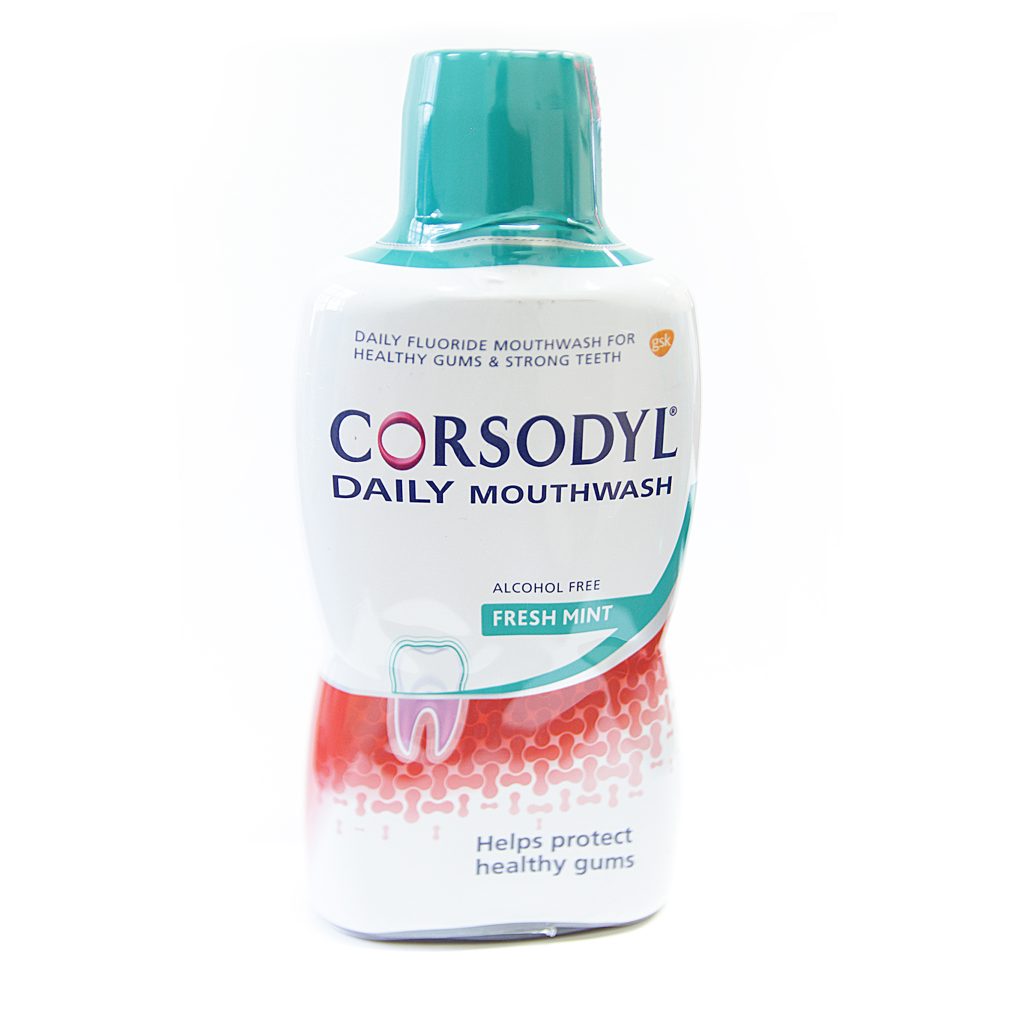 Corsodyl Daily Defense Mouthwash Fresh Alcohol Free 500ml Jollys