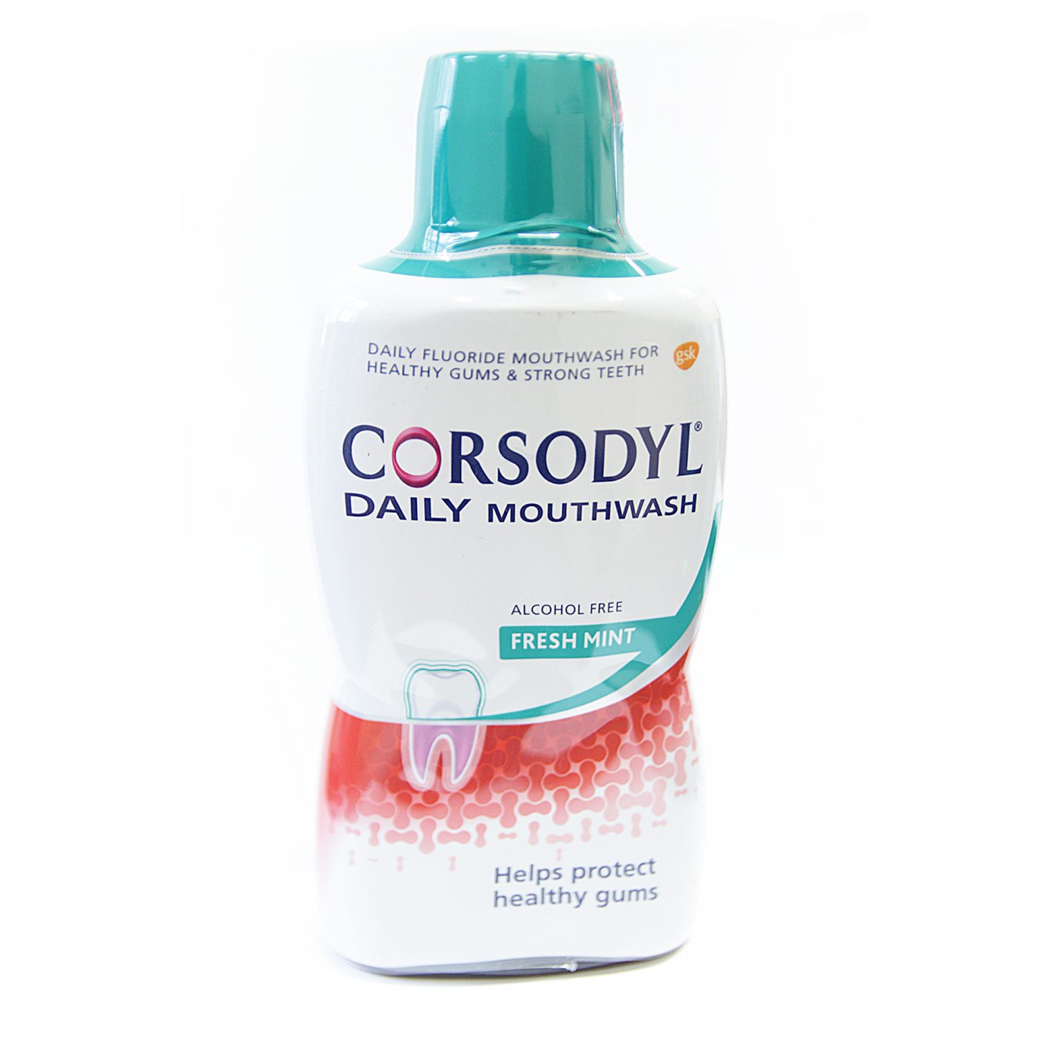 Corsodyl Daily Defense Mouthwash Fresh Alcohol Free 500ml Jollys
