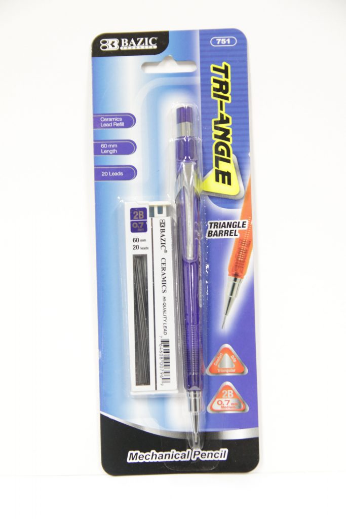 Bazic Triangle Mechanical Pencil With Ceramics 0.7mm - Jollys Pharmacy ...