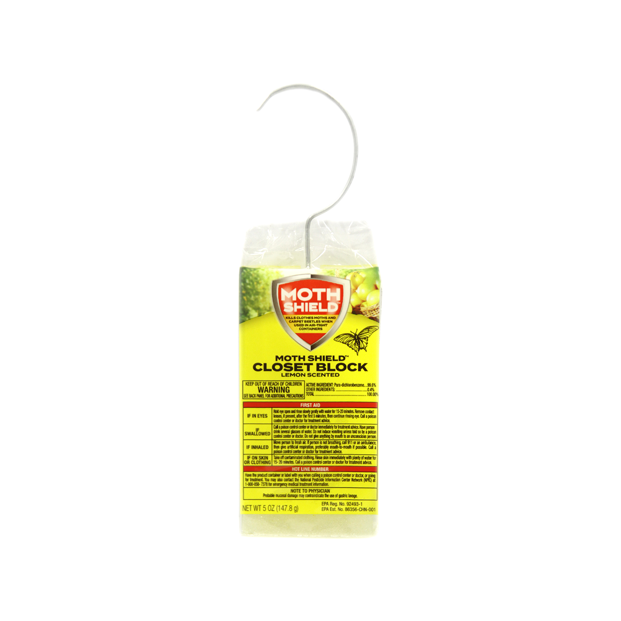 Moth Shield Closet Block Lemon 5oz - Jollys Pharmacy Online Store