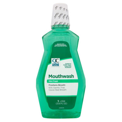 QC Mouthwash Mint Green 33.8oz - Jollys Pharmacy Online Store