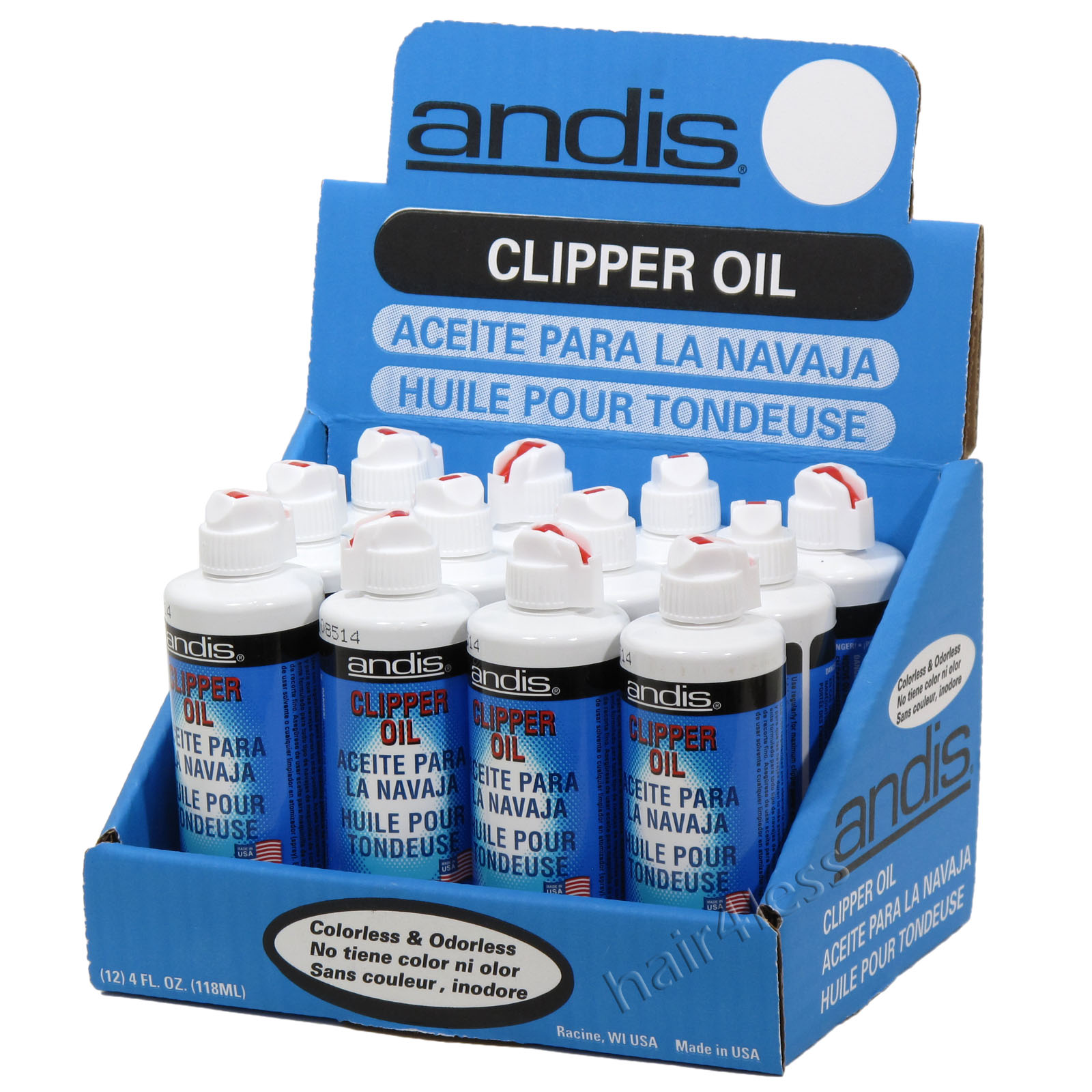 Andis Grooming Clipper Oil, 4 oz - Jeffers