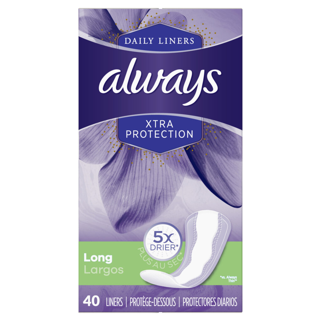Always Pantiliners (Long) 40ct Jollys Pharmacy Online Store