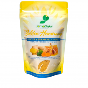 JamaGrow Golden Harmony (Instant Ginger Turmeric Honey) Drink Mix 130g