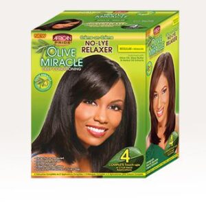 AFRICAN PRIDE OLIVE MIRACLE NL RELAXER KIT REGULAR