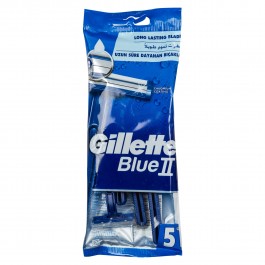 GILLETTE BLUE II DISP FIXED HANDLE 5'S