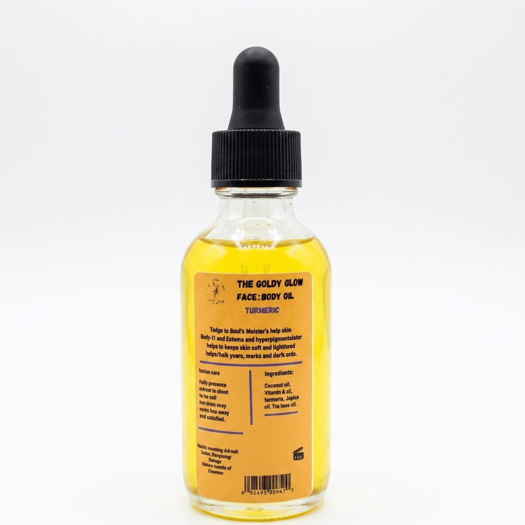 The Goldy Glow Face & Body Turmeric Oil 2oz