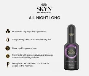 Skyn All Night Silicone Based Long Lasting Lube . - Image 3