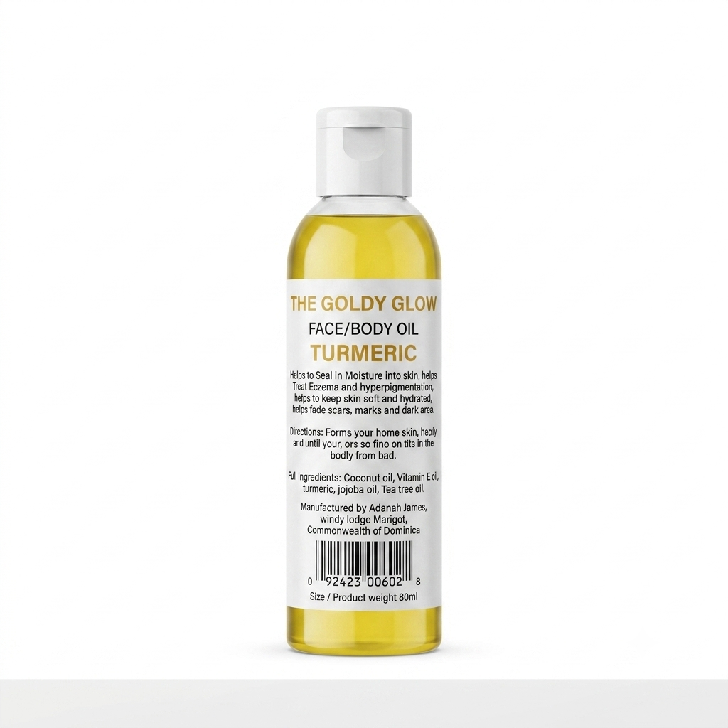 The Goldy Glow Face And Body Turmeric Oil 4oz